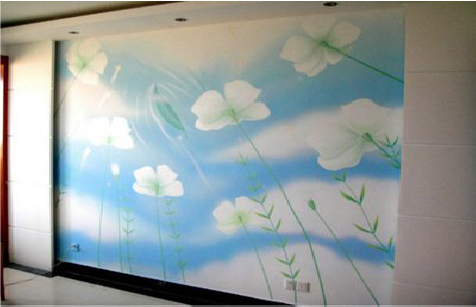 南昌画墙绘怎么画好白云的蓬松感？