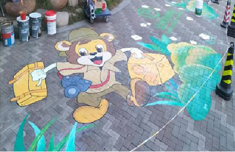 南昌夏季画地面彩绘会遇到的问题