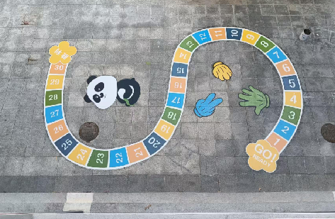 南昌地面游戏彩绘