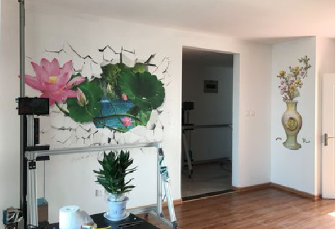 南昌墙体彩绘相比墙纸的优势。