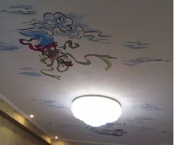 南昌如何快速绘制天花板上的手绘墙？