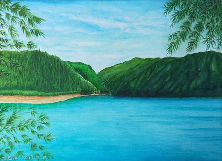 南昌在墙绘中，如何绘画绿水青山？